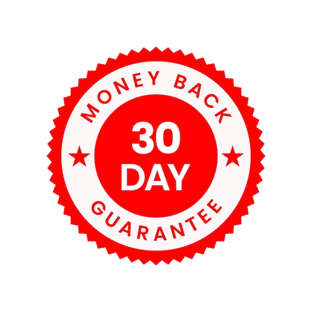 30-day money-back guarantee badge