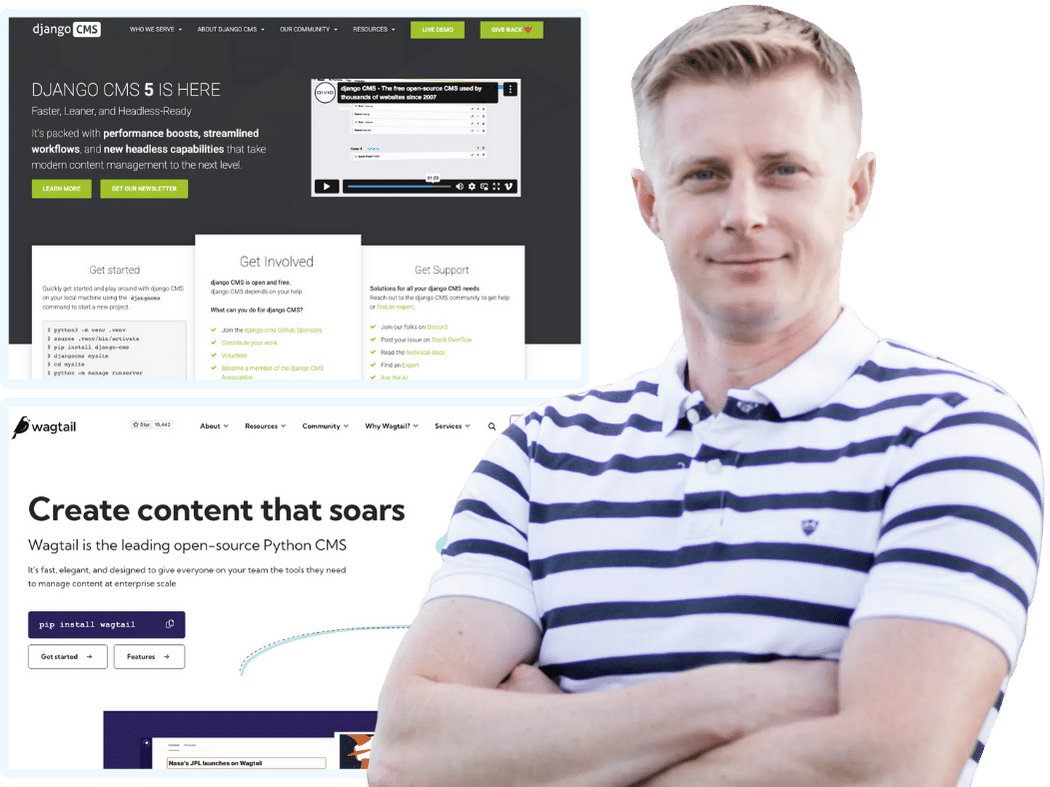 Django CMS support dashboard